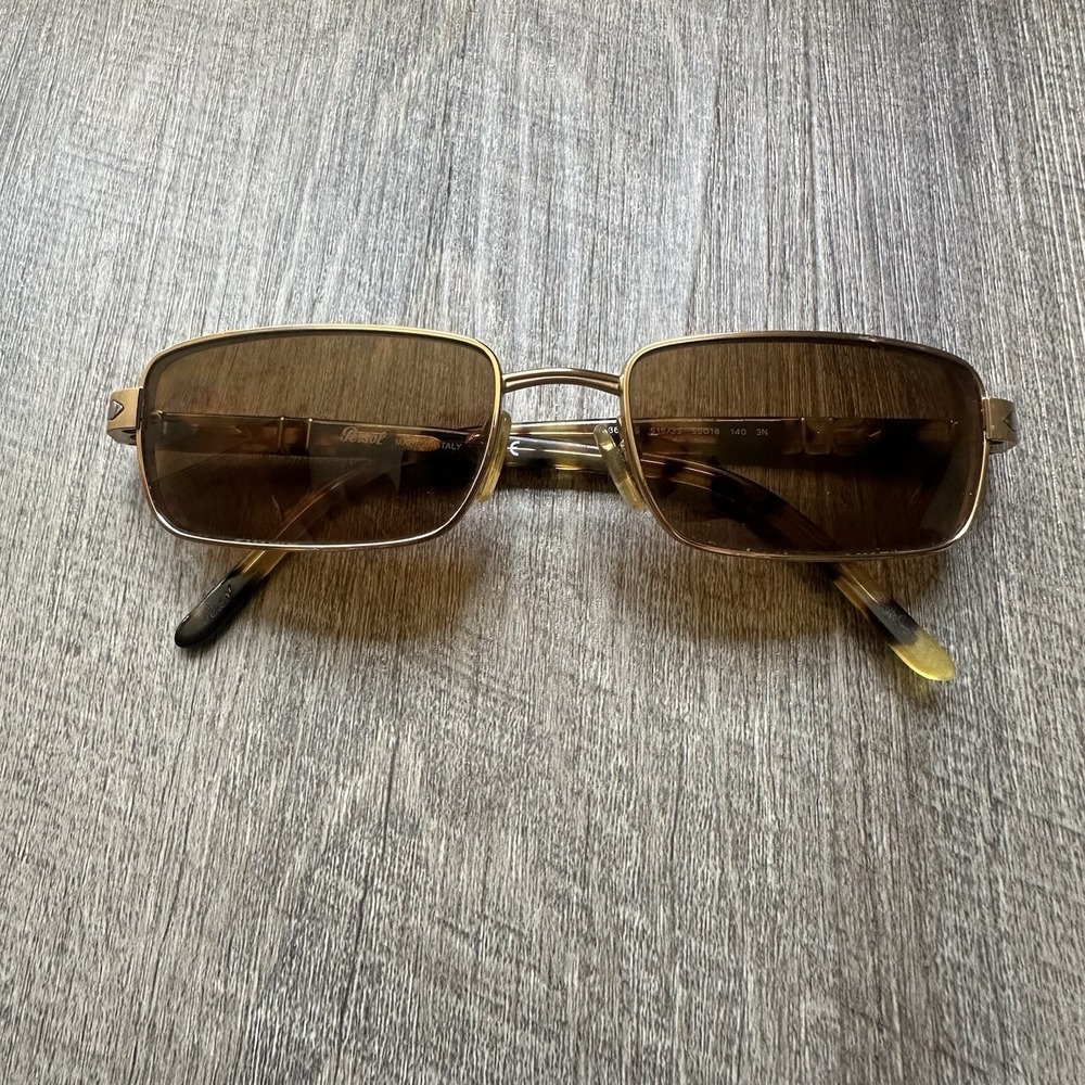 Vintage Persol sunglasses frames ONLY Turquoise  2336-S size 58-18 140 Italy NOS